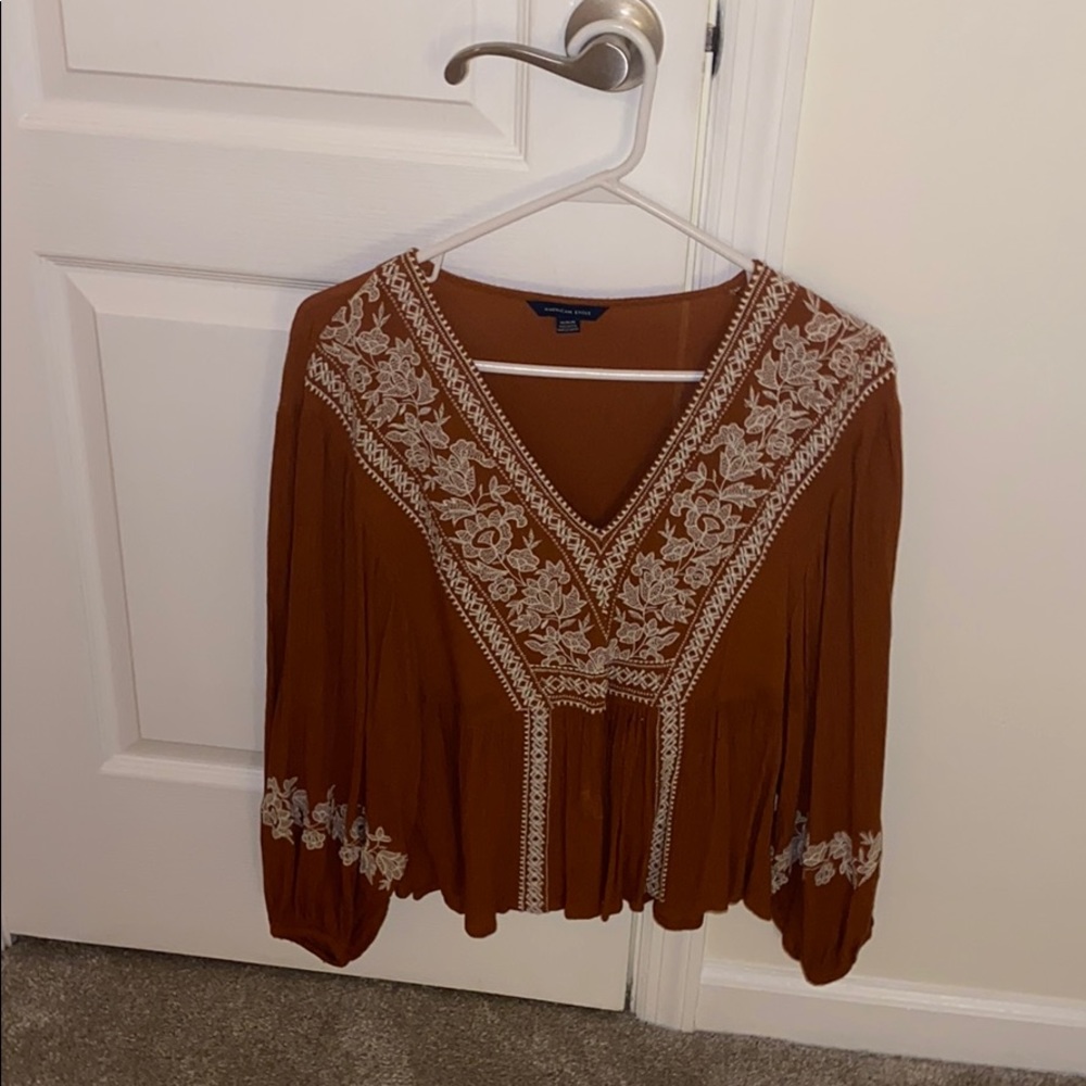 American Eagle Long-sleeve Blouse